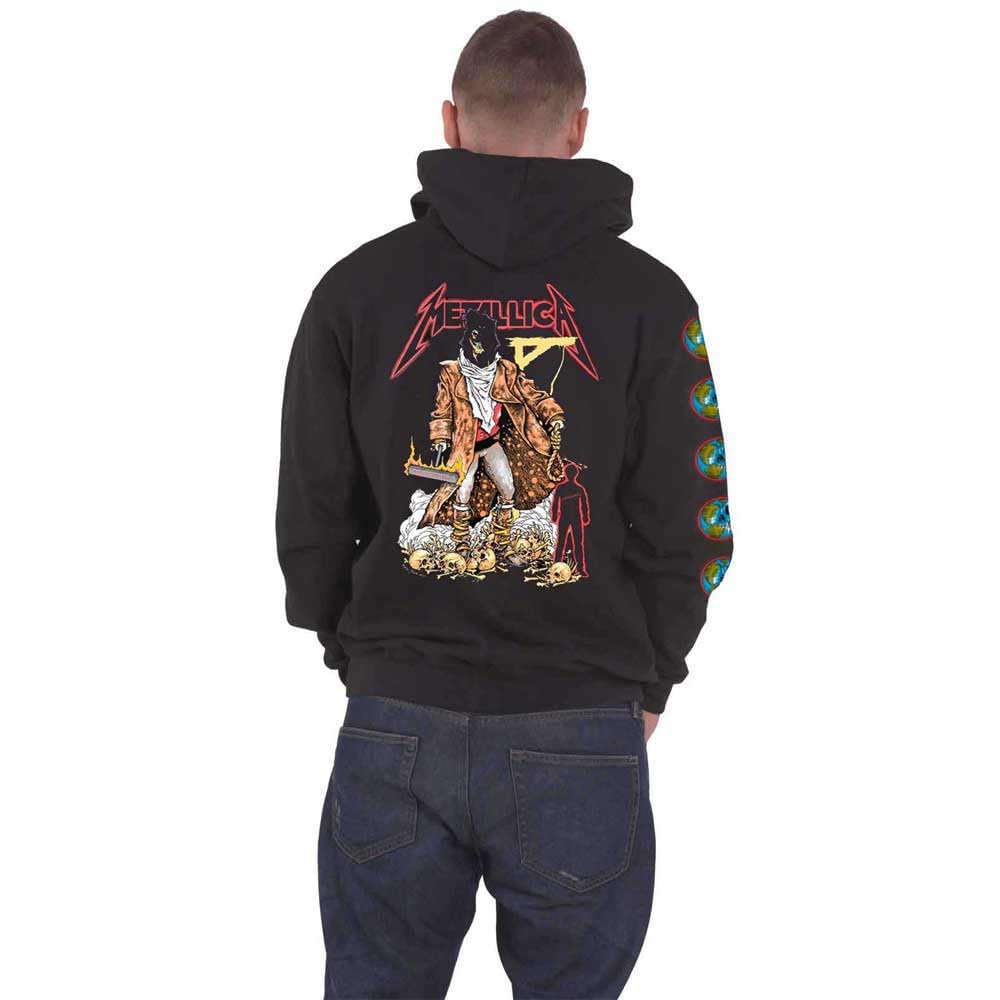 Metallica Hoodie - The Unforgiven Executioner Official Men's Black Zip-Up Sweatshirt Size S | Heavy Metal Band Merch for Concerts & Casual Wear