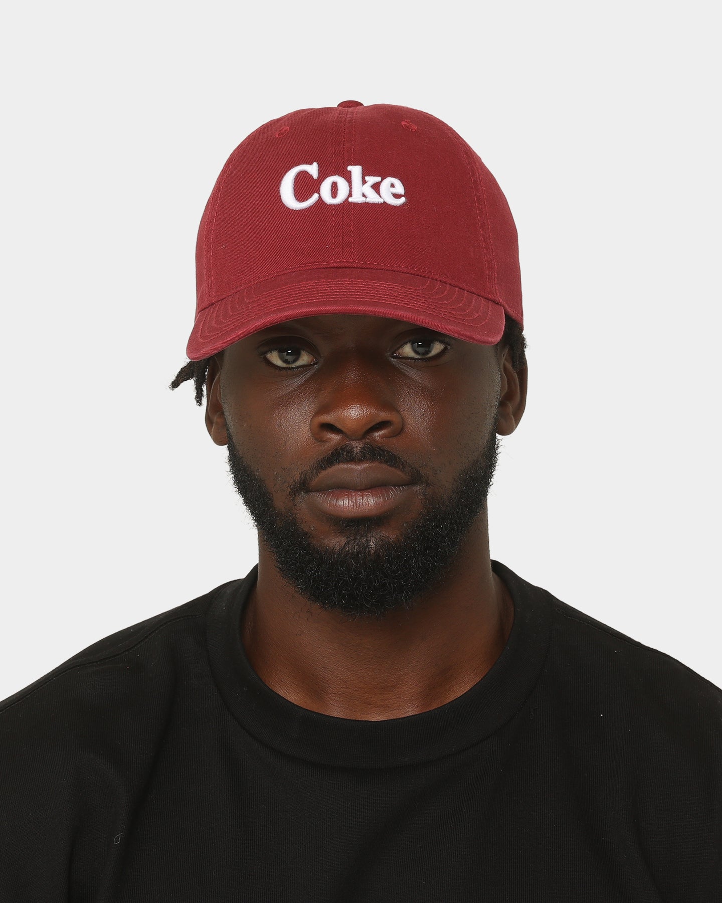 American Needle Coke Iconic Ball Park Strapback Hat in Maroon - Perfect for Baseball Games, Outdoor Events & Casual Wear