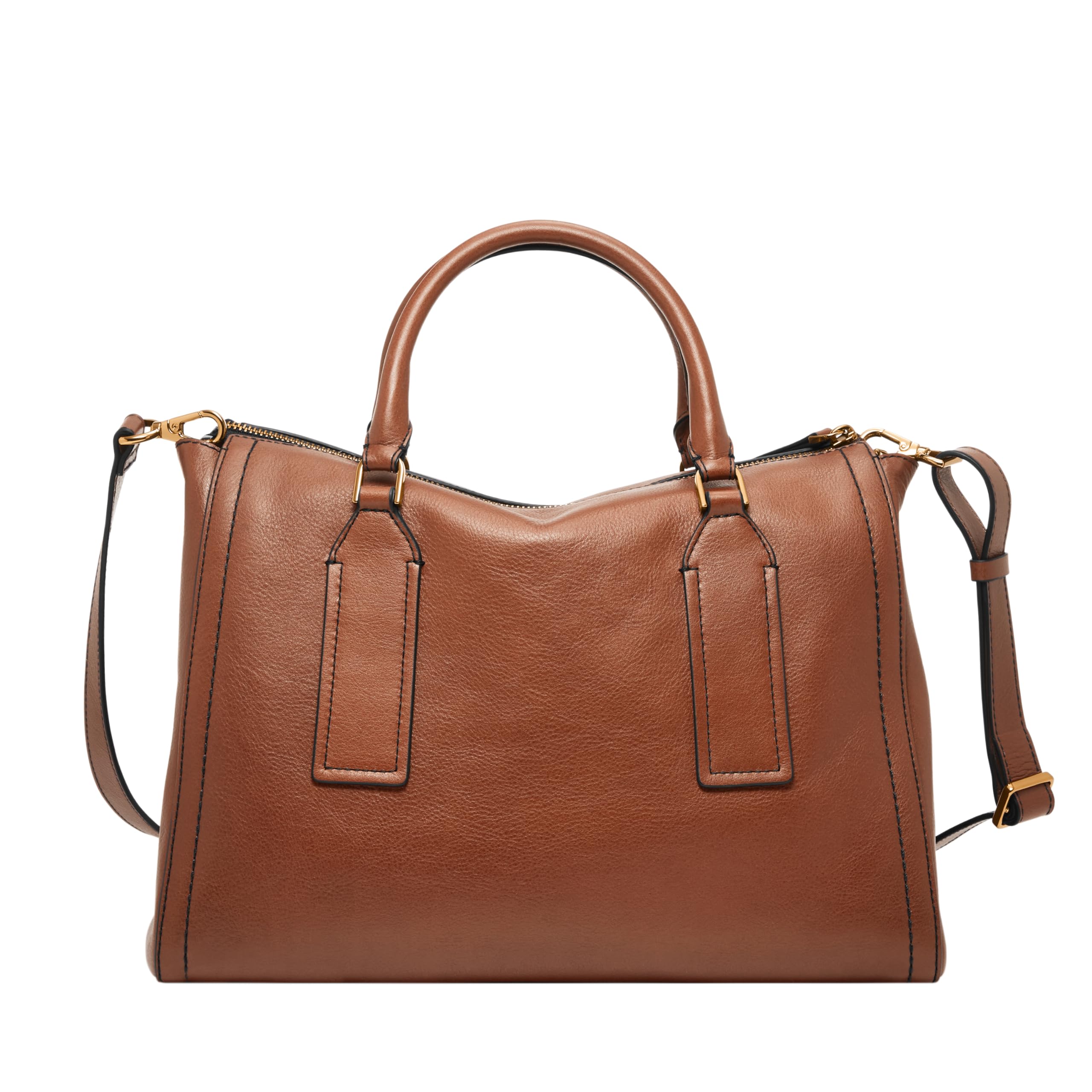 Fossil Women's Parker Genuine Leather Satchel Handbag - Stylish Crossbody Purse for Work, Travel & Everyday Use
