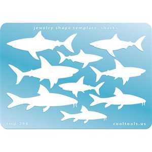 Shark Shape Jewelry Template for DIY Crafting - Beading, Scrapbooking & Gift Wrapping | Handmade Jewelry, Home Decor & Craft Supplies | Perfect for Birthday Gifts, Party Favors & Creative Workshops | Great for Ocean-Themed Parties, Beach Weddings & Kids' Craft Activities | Use for Necklaces, Bracelets, Home Decor & Classroom Projects