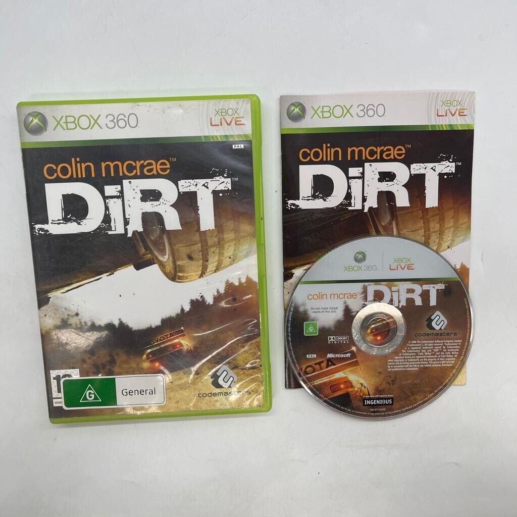 Original Colin McRae: Dirt Xbox Game with Manual - PAL Version 06n3 | Racing Simulation for Xbox Enthusiasts & Retro Gaming Collectors