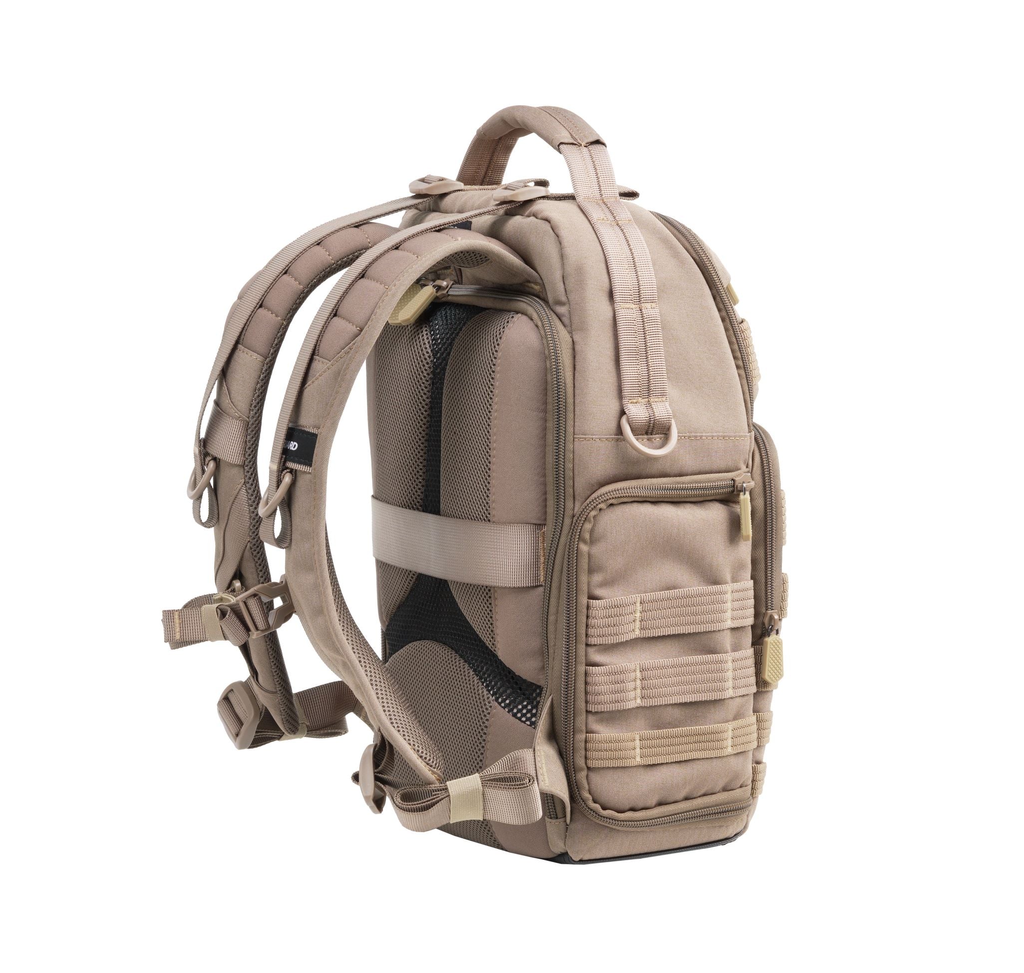 VEO RANGE T 37M BG Backpack for Travel & Hiking - Lightweight Water-Resistant Laptop Backpack with USB Charging Port, Beige - Perfect for Commuting, School & Outdoor Adventures