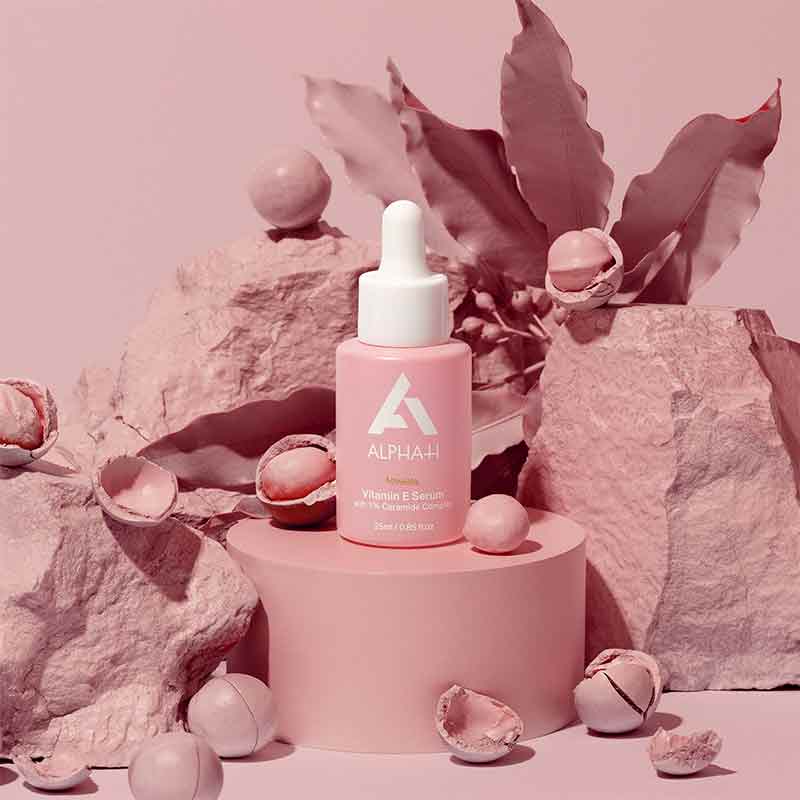 Alpha H Vitamin E Serum with 1% Ceramide Complex - Anti-Aging Face Serum for Hydration & Skin Repair - Perfect for Dry, Sensitive Skin & Nighttime Skincare Routine
