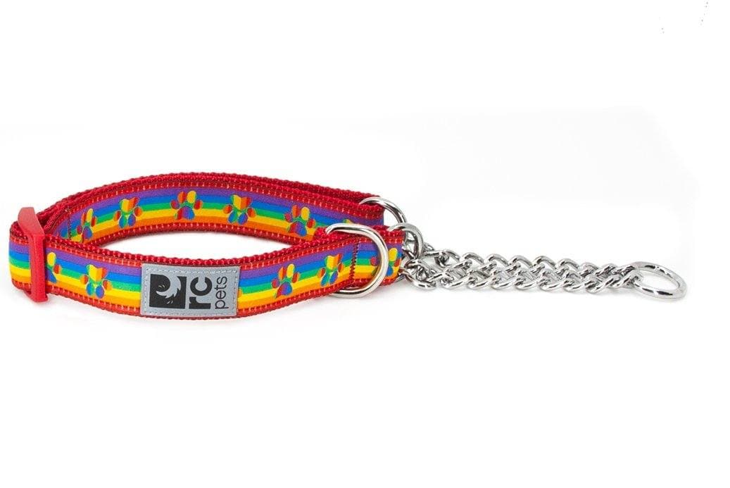 Rainbow Paws Martingale Dog Training Collar - Adjustable No-Pull Pet Collar for Small Medium Large Dogs - Perfect for Walking, Training & Outdoor Adventures