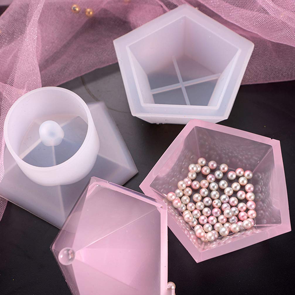 Artibetter Crystal Epoxy Jewelry Box Mold - DIY Resin Silicone Mold for Crafting, Jewelry Storage & Resin Casting | Perfect for DIY Gifts, Home Decor & Craft Projects