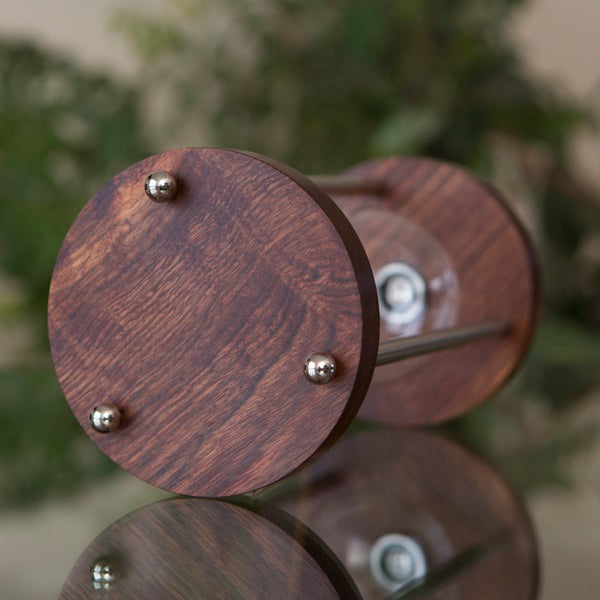 Premium Solid Chechen Wood Hourglass Kit with Metal Spindles - 30/60/90 Minute Sand Timer for Office, Classroom, Meditation & Home Decor