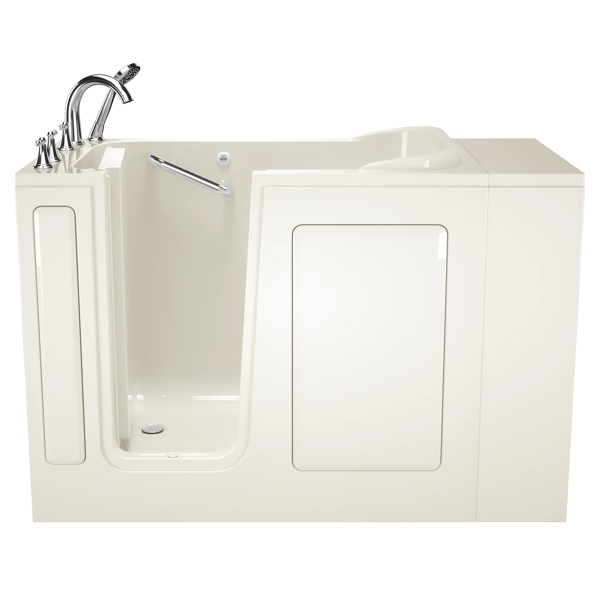 28x48 Inch Gelcoat Walk-In Soaking Bathtub with Left Hand Door & Drain - Premium Value Series for Luxurious Spa Experience at Home