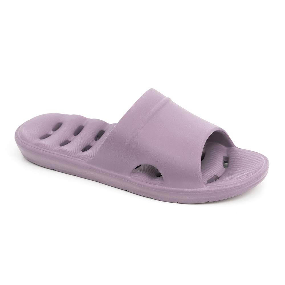 **Luffymomo Women's Non-Slip Shower Sandals with Drainage Holes - Comfortable Bathroom Slippers for Spa, Pool & Home Use**