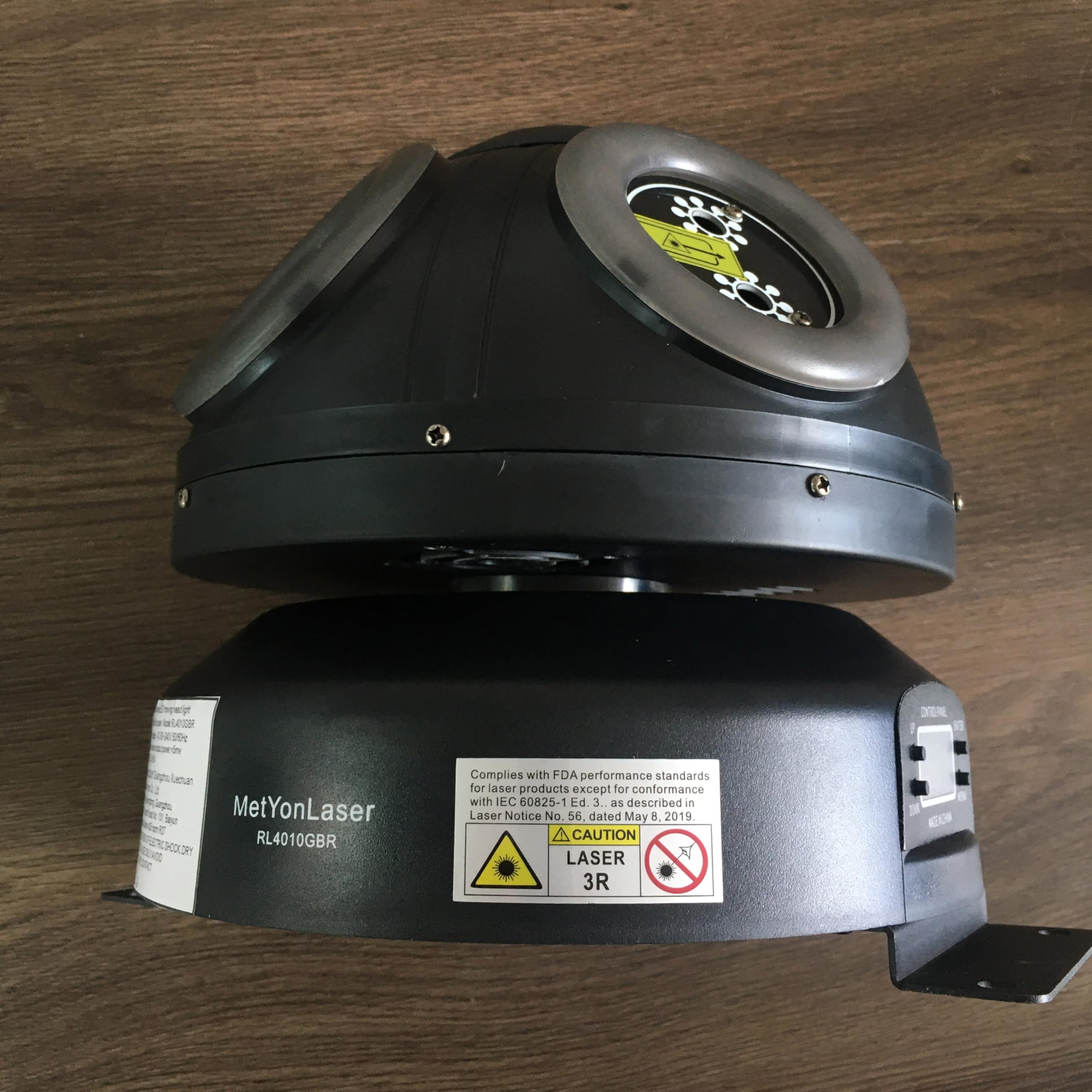 Professional RGB Beam Effect Moving Head Light with DMX Control & Sound Activation - 360° Infinite Rotation Magic Ball DJ Light for Nightclubs, Parties, and Stage Performances