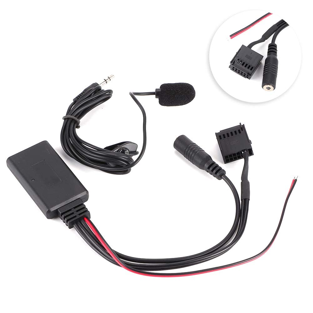 6000cd Bluetooth Car Adapter with Microphone - Wireless AUX-IN Module for Hands-Free Calling | Compatible with Ford Focus, Mondeo, Fiesta, Fusion & Transit | Perfect for Music Streaming & Safe Driving