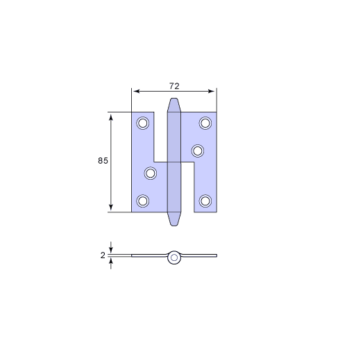 Stainless Steel Window Hinges with Tapered Knob - Durable Hardware for Home Windows & Doors (Ideal for Replacement & DIY Projects)