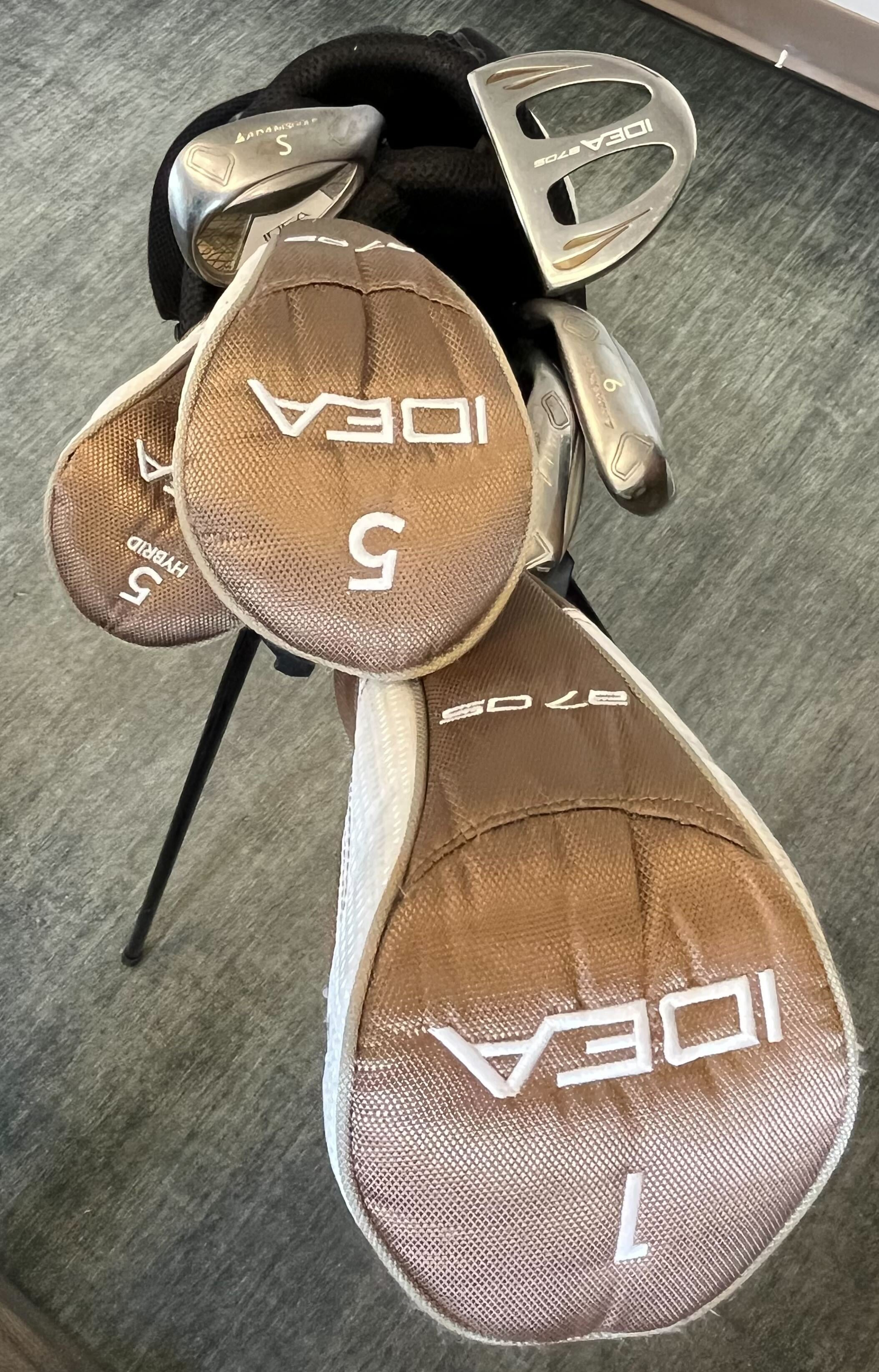 Adams Idea a7OS Complete Golf Club Set for Women - Right Handed with 1W, 5W, 5H, 7i, 9i, SW - Ladies Flex - Perfect for Beginners & Casual Golfers on the Course