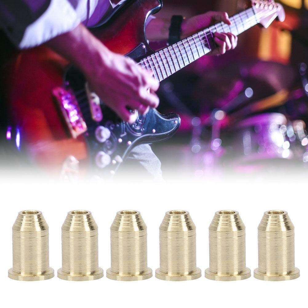 BNineteenteam 6-Piece Guitar Through-Body String Ferrules Kit - Premium Electric Guitar Bridge String Retainers for Enhanced Tuning Stability | Perfect for DIY Guitar Repair & Upgrades