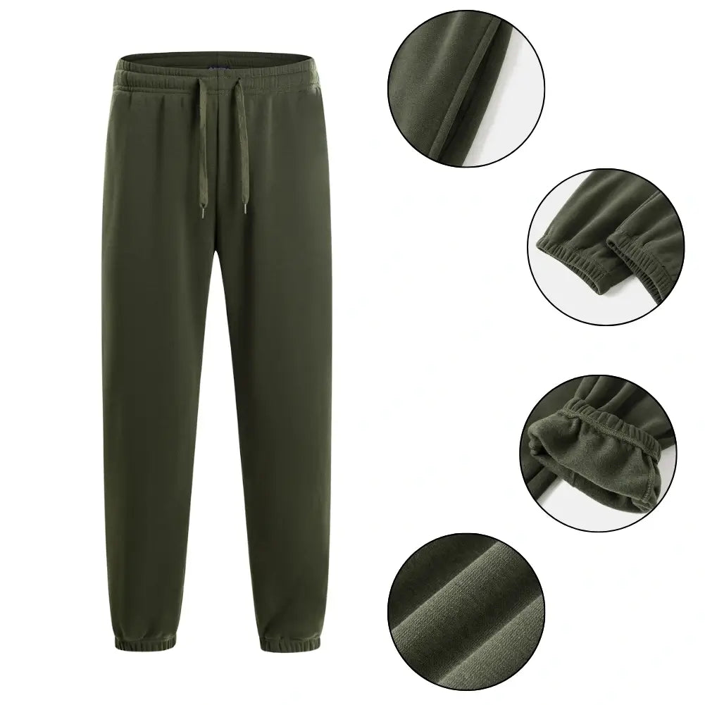 Men's Soft Fleece Jogger Sweatpants - Comfortable Lounge Pants for Casual Wear, Gym & Outdoor Activities