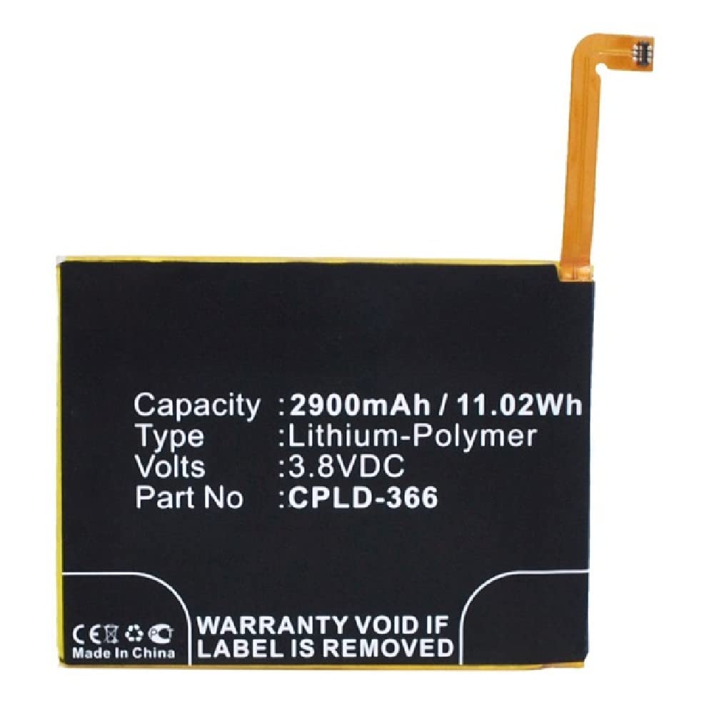 **Synergy Digital 2900mAh Li-Polymer Battery for Coolpad 8676 & CPLD-366 - High Capacity Replacement Cell Phone Battery (3.8V) - Perfect for Extended Use, Travel, and Emergency Backup**