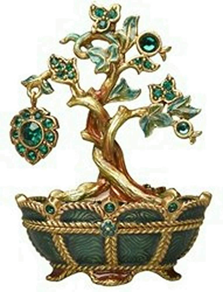 Jay Strongwater May Birthstone Jeweled Keepsake Box - Elegant Gift for Birthdays, Anniversaries & Special Occasions | Perfect for Jewelry Storage & Home Decor