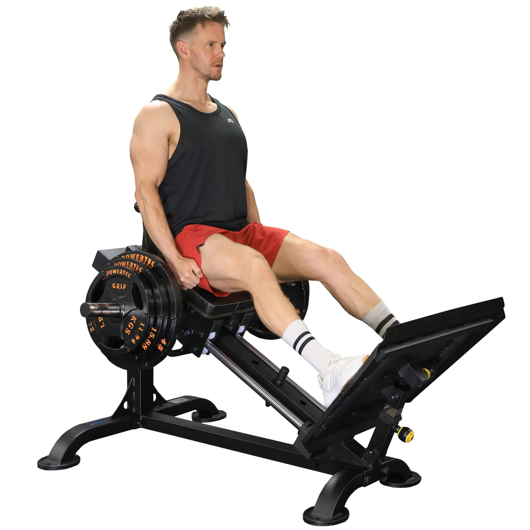 Powertec Compact Leg Sled - Heavy Duty Leg Press Machine for Home Gym Strength Training - Perfect for Squats, Leg Press & Lower Body Workouts