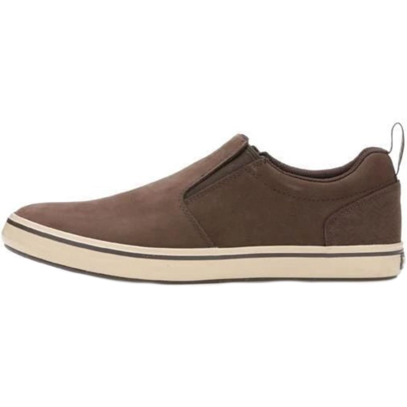 XTRATUF Sharkbyte Men’s Nubuck Leather Deck Shoes - Non-Slip Boat Shoes for Fishing & Sailing - Chocolate Brown (22501) Size 12 - Durable Water-Resistant Deck Footwear for Men