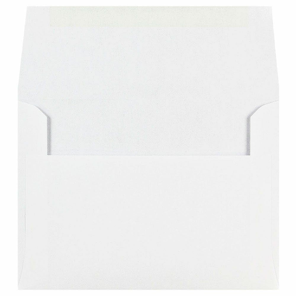 Custom Printed A6 Invitation Envelopes 250 Pack - Personalized Address on Back Flap - 4.75