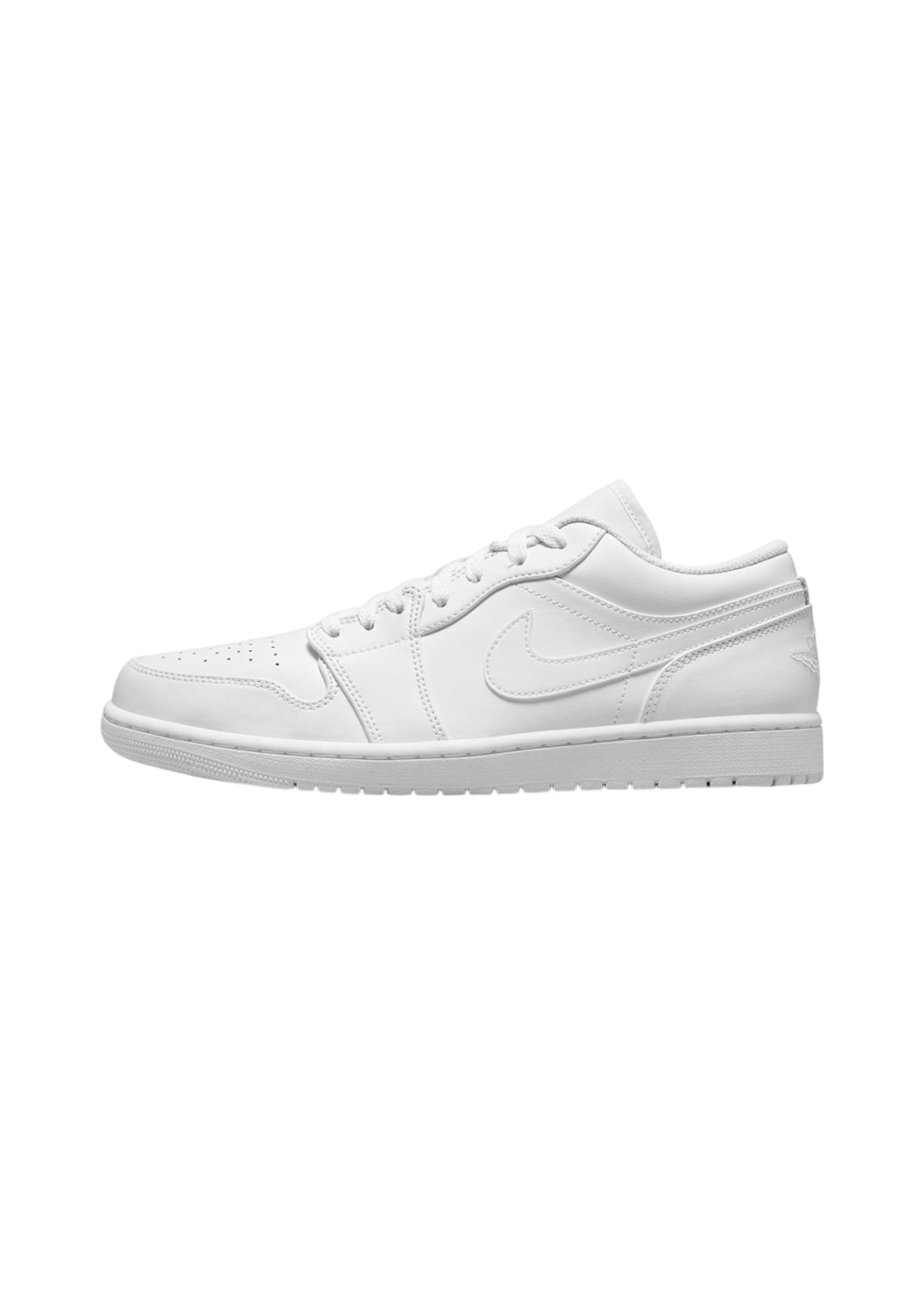 Jordan Men's Air 1 Low Sneakers 553558-136 - Size 14 White/White-White | Basketball Shoes for Men, Casual Streetwear & Gym Workout Shoes