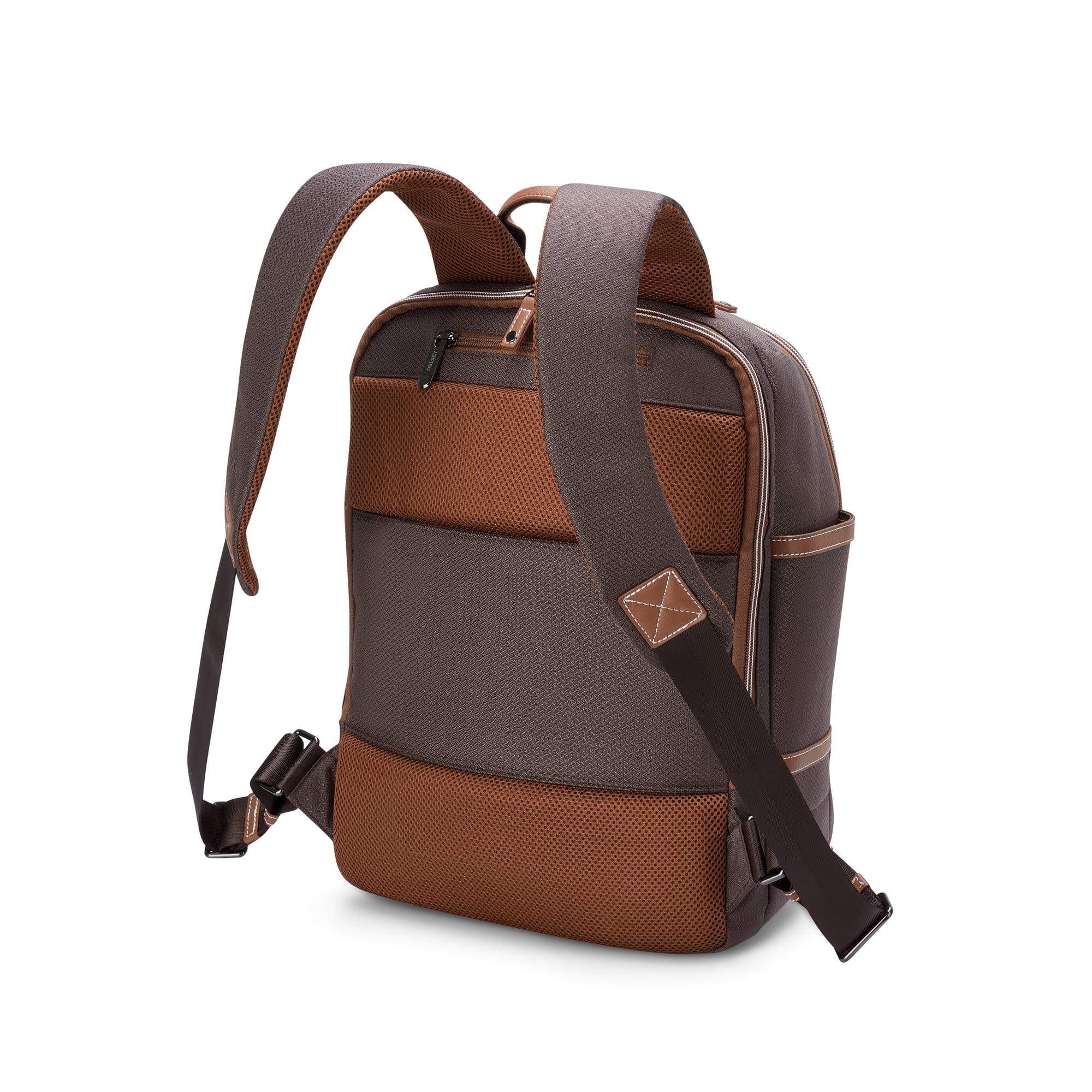 Delsey Paris Chatelet 2.0 Travel Laptop Backpack for Men & Women - 15.6 Inch Laptop Compartment, Water-Resistant, Business & College Backpack - Perfect for Commuting, Air Travel & Daily Use (Chocolate Brown)