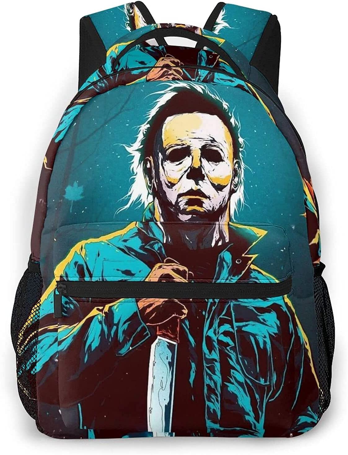 Michael Myers Horror Movies Backpack - Large Capacity Unisex School Bag for Teens, Boys & Girls | Durable & Stylish for School, Travel & Halloween Cosplay