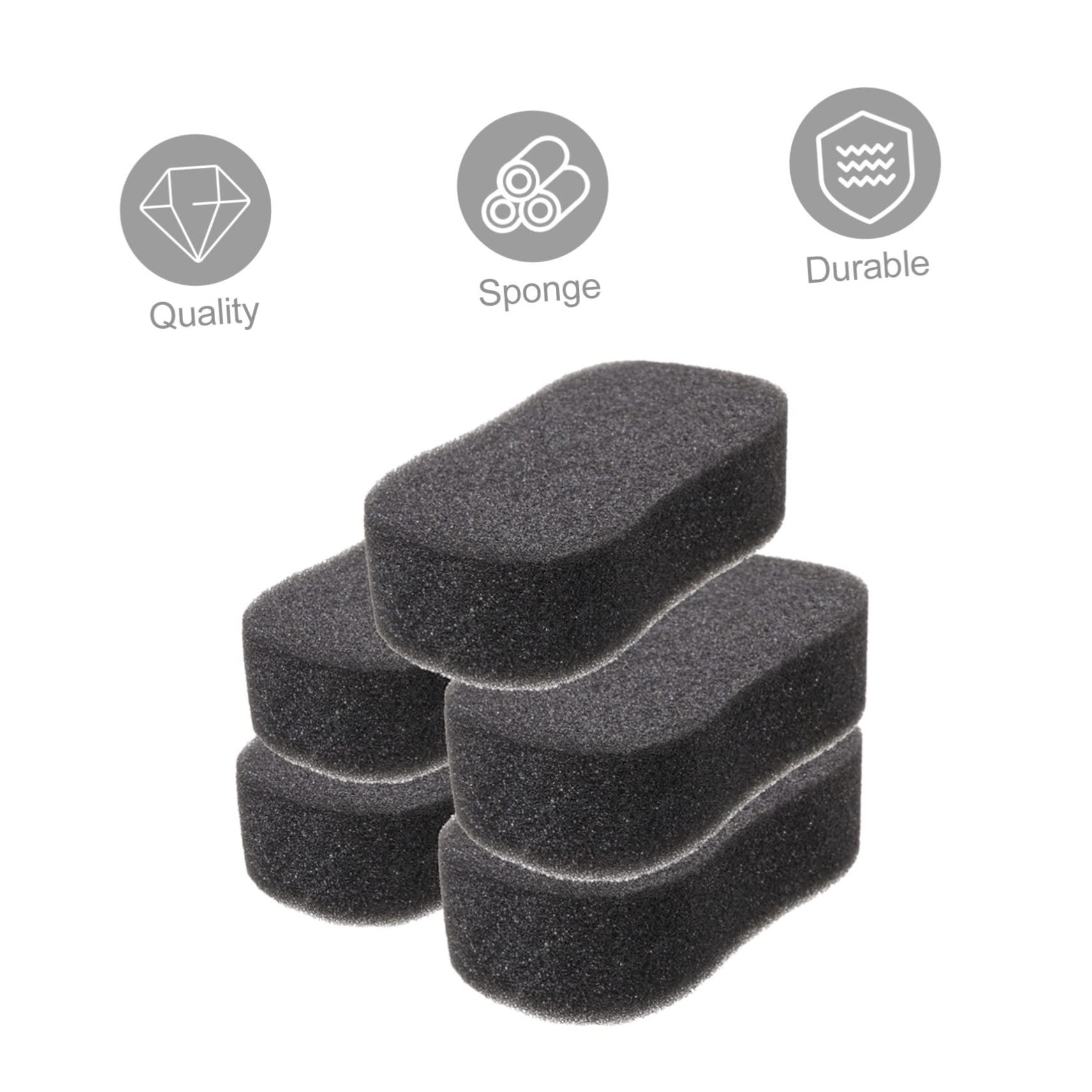 5-Piece Horse Grooming Sponge Set - Durable Bath & Body Cleaning Sponges for Horses - Easy to Clean & Reusable - Perfect for Stable, Show & Trail Riding Care