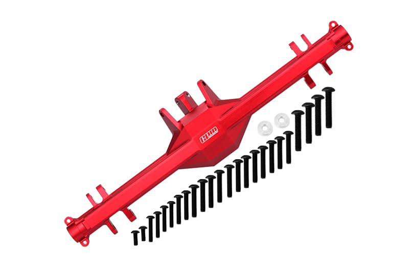 Upgrade Aluminum Rear Axle Housing for Traxxas Unlimited Desert Racer 4X4 (Model #85076-4) - Red 1 Set - High-Performance RC Car Parts for Off-Road Racing & Crawling