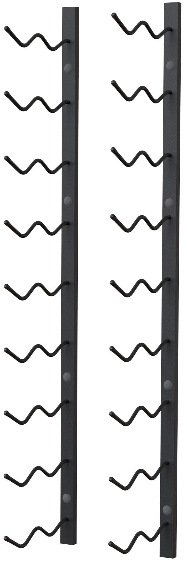 Y-Furniture 18-Bottle Wall Mounted Wine Rack - Sturdy Steel Wine Storage for Kitchen, Dining Room & Bar Decor