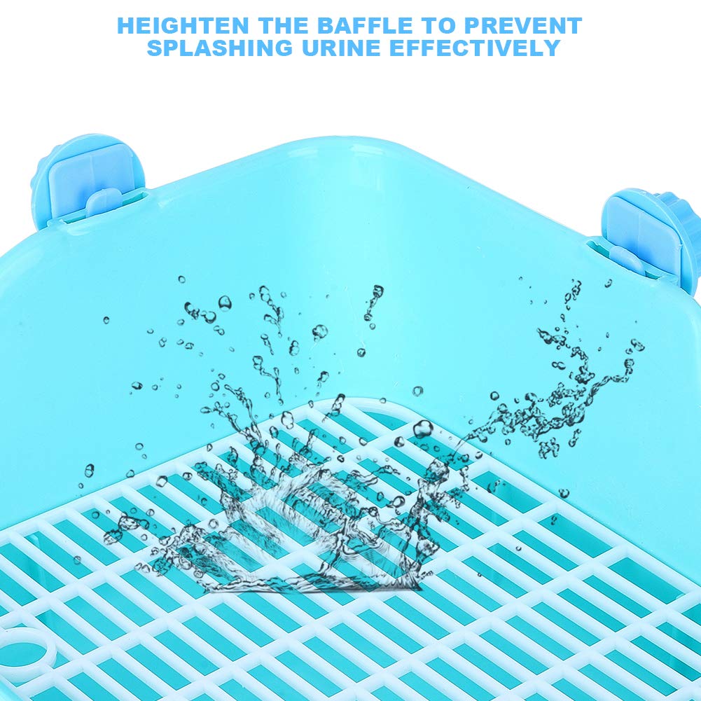 Sturdy Rabbit Litter Box Toilet - Durable Small Animal Litter Pan for Rabbits, Guinea Pigs, Chinchillas & Ferrets - Perfect for Cage Training and Indoor Pet Care