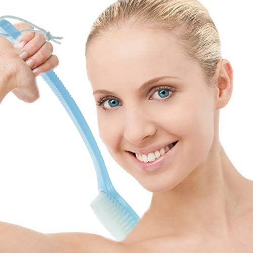 Premium Soft Bristle Back Scrubber with Long Handle - Gentle Exfoliating Bath Brush for Men & Women - Ideal for Shower, Spa & Sensitive Skin Care (Pack of 1)