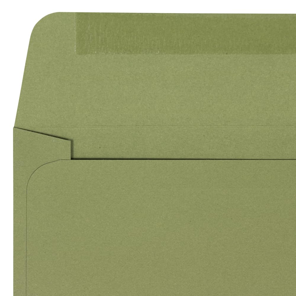 Premium 6 x 9 Olive Green Booklet Envelopes by JAM PAPER - Bulk Pack of 250 - Perfect for Wedding Invitations, Business Mailings & Greeting Cards
