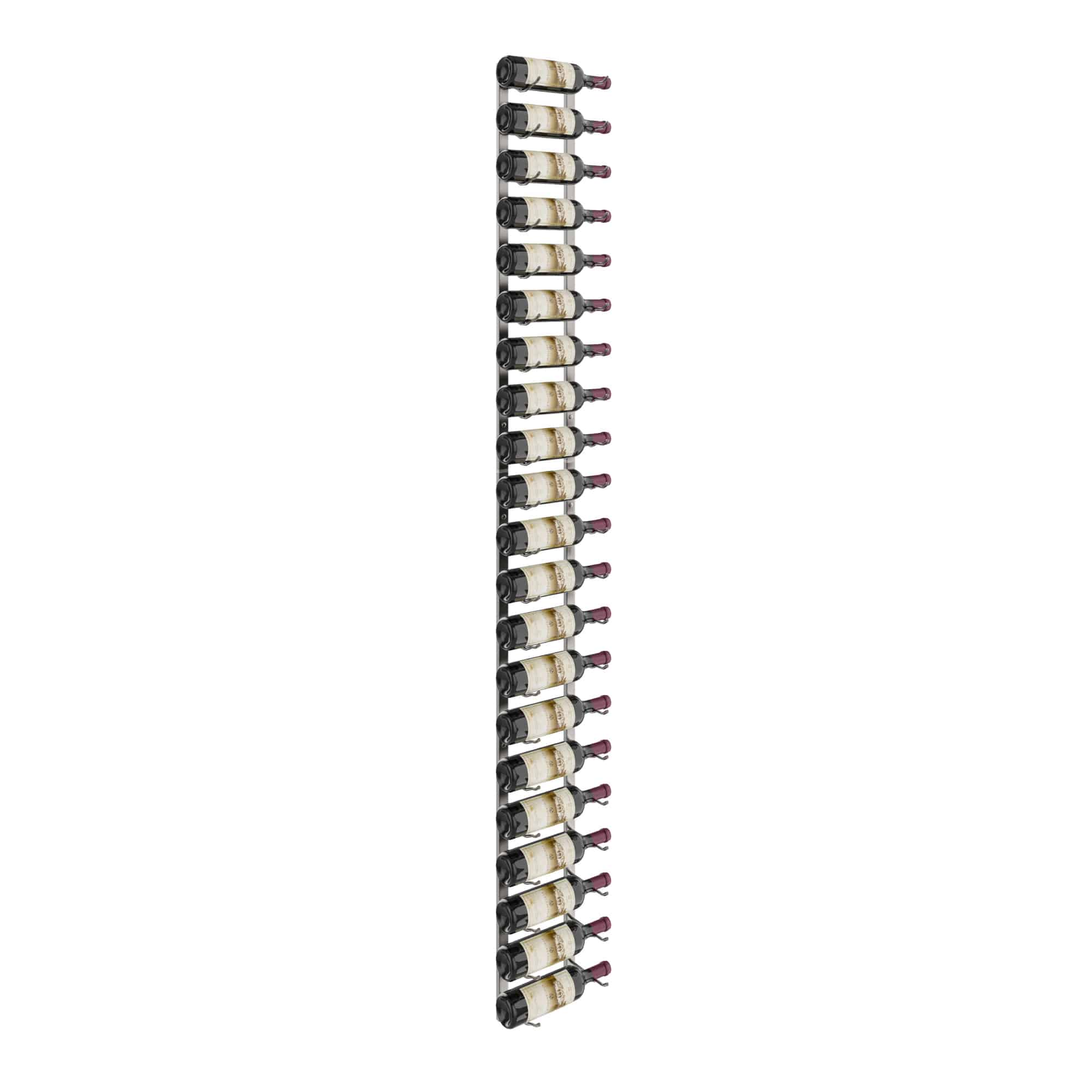 7 Foot Tall Wine Rack Kit - Holds 21 to 63 Bottles | Sturdy Metal Storage for Wine Cellars, Restaurants & Home Bars | Space-Saving Vertical Design for Compact Areas