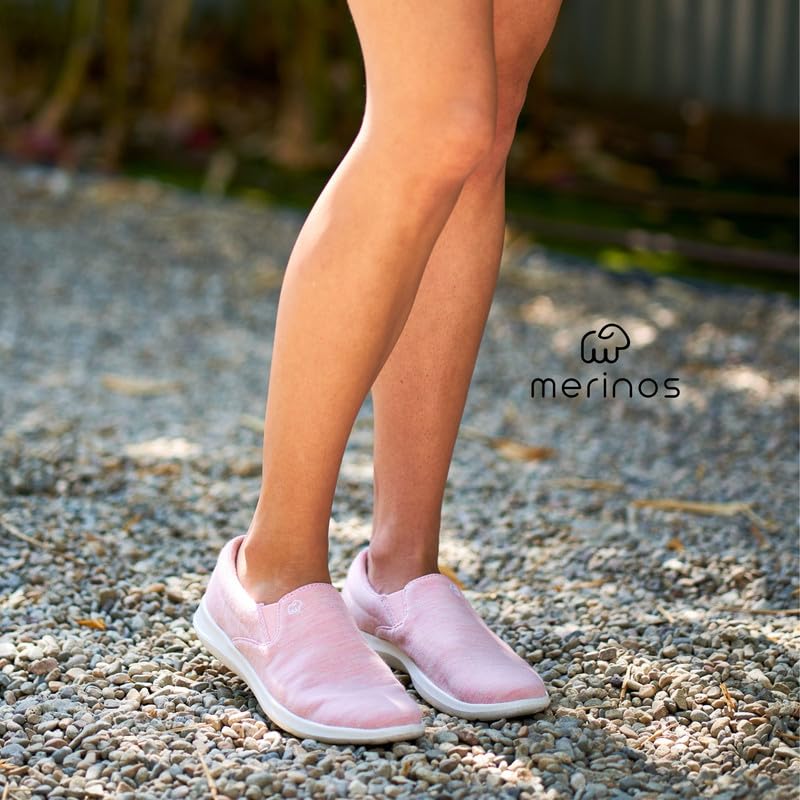 Merino Wool Women's Slip-On Sneakers - Lightweight & Durable Casual Shoes with Australian Wool - Perfect for Walking, Travel & Everyday Comfort
