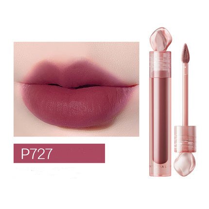 Marie Dalgar Matte Stone Lip Gloss - Long Lasting Non-Sticky Lip Gloss with Velvet Finish, Hydrating & Moisturizing - Perfect for Daily Wear, Date Night & Special Occasions