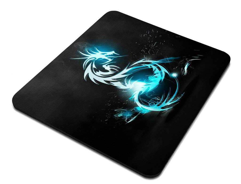 Cool Blue Dragon Gaming Mouse Pad - Non-Slip Rubber Base, Large Rectangle Mousepad for PC & Laptop - Perfect for Gaming, Office Work & Graphic Design