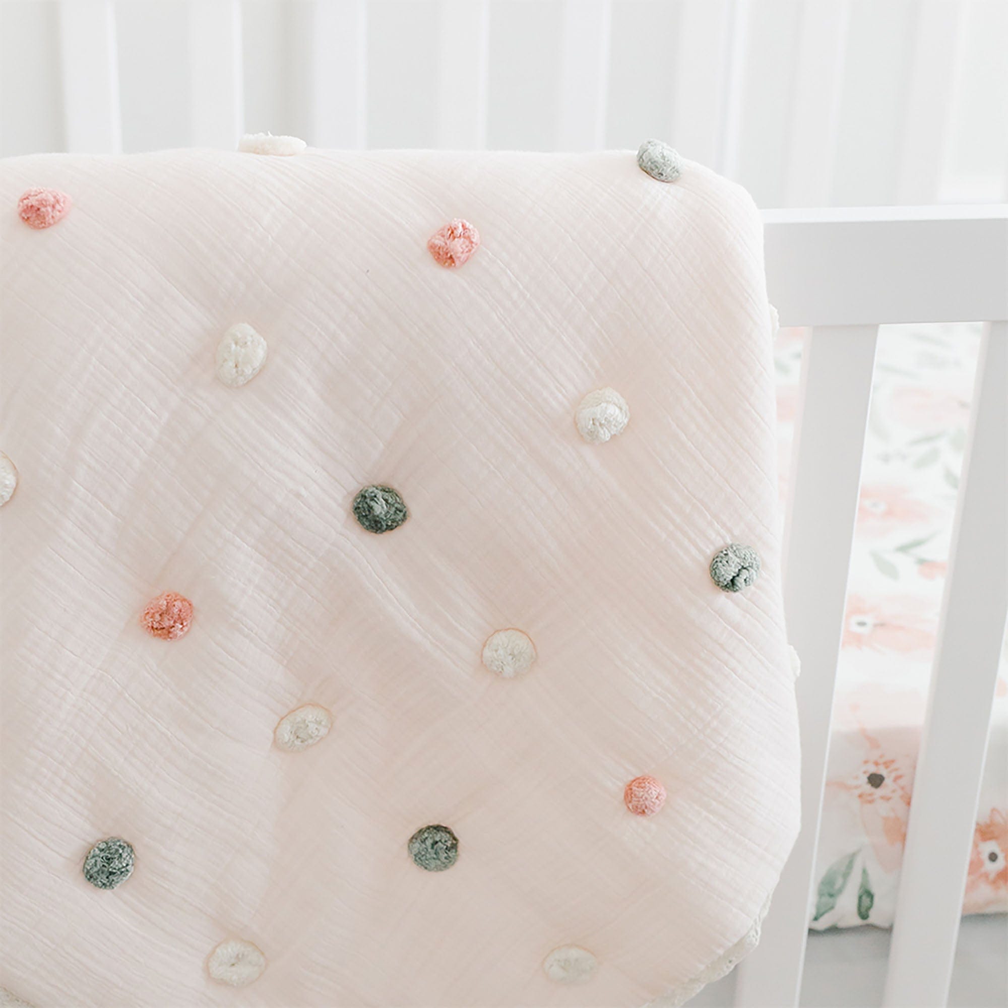 Soft and Cozy Crane Parker Pom Pom Blanket - Plush Throw for Couch, Bed, and Home Decor - Perfect for Gifts, Winter Warmth, and Cozy Nights