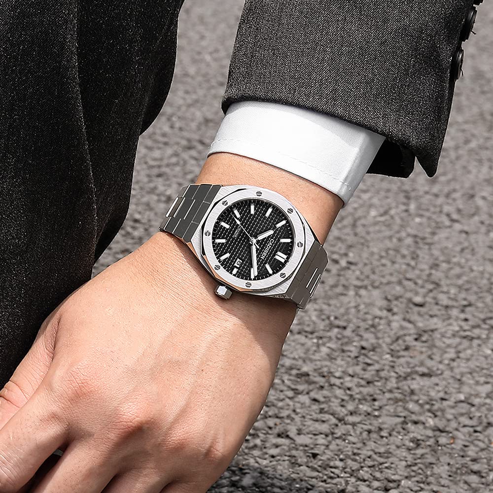 CADISEN Men's Automatic Mechanical Watch - 100M Waterproof Luxury Dress & Casual Wristwatch for Business, Formal & Everyday Wear