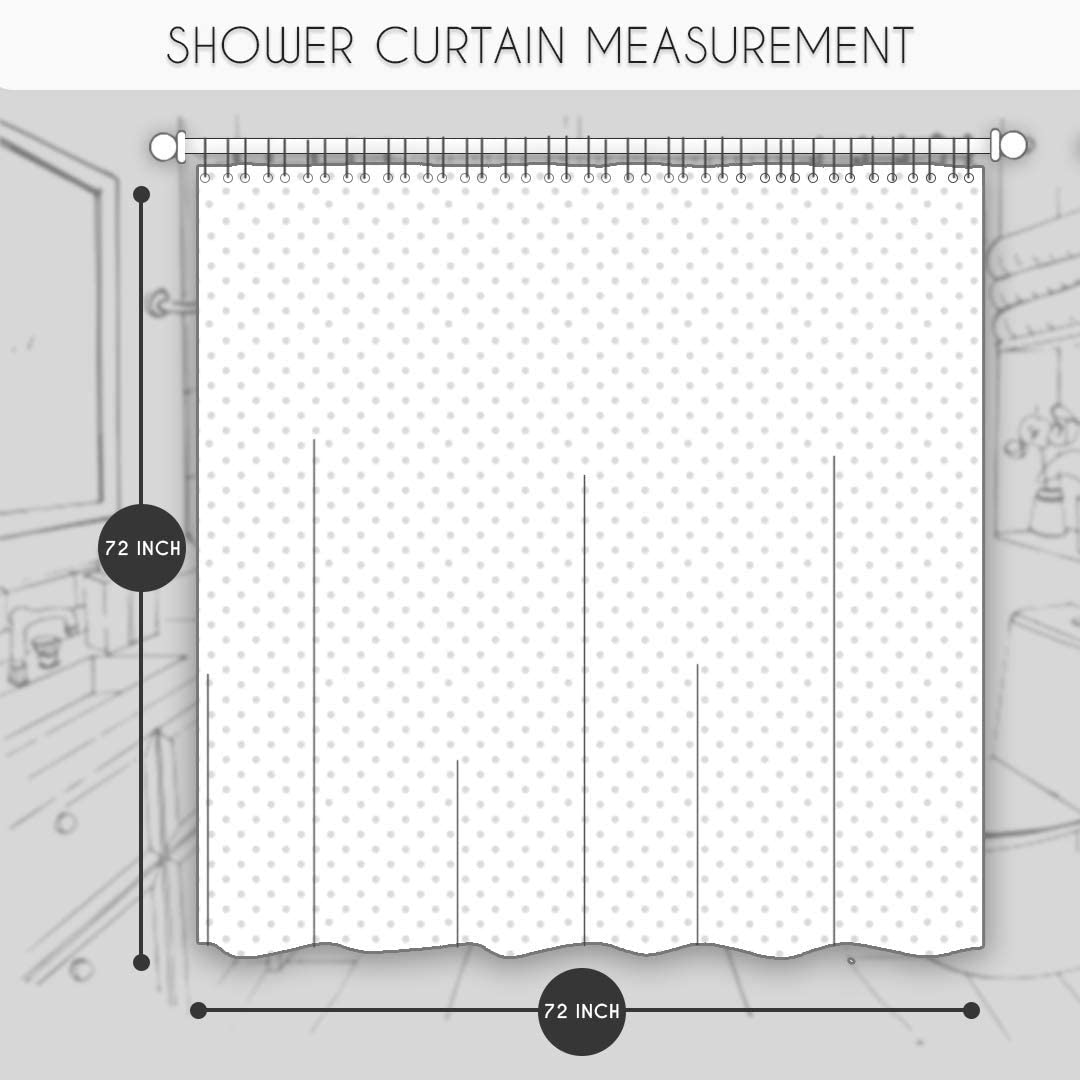 Premium Heavy Duty Solid Red Shower Curtain with 12 Rust-Resistant Grommets & Hooks - 72 x 72 Inches Waterproof Bathroom Decor for Modern Homes
