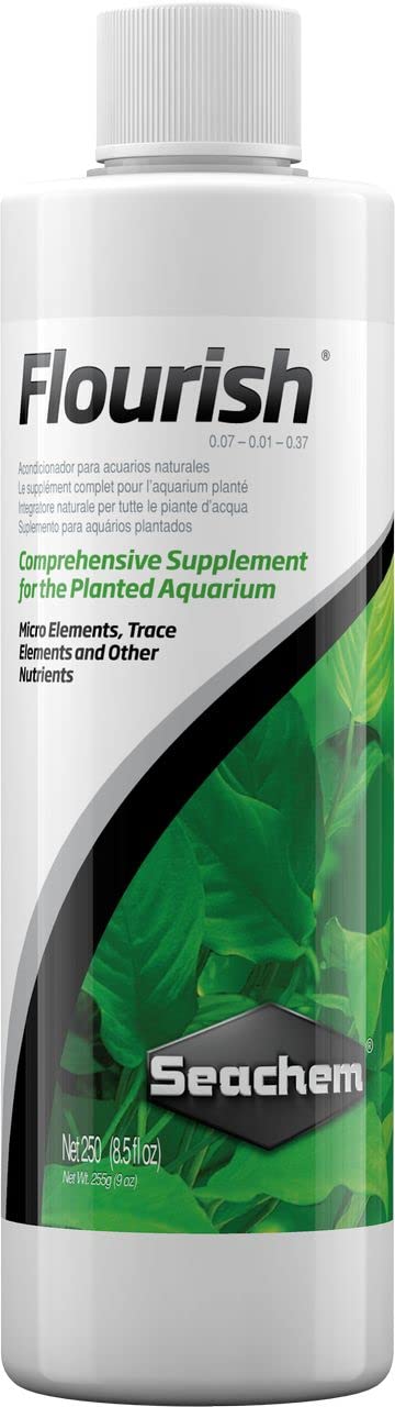 Seachem Flourish Freshwater Plant Supplement - Essential Aquarium Nutrients for Healthy Plant Growth (250ml) - Perfect for Freshwater Tanks, Aquascaping & Planted Aquariums