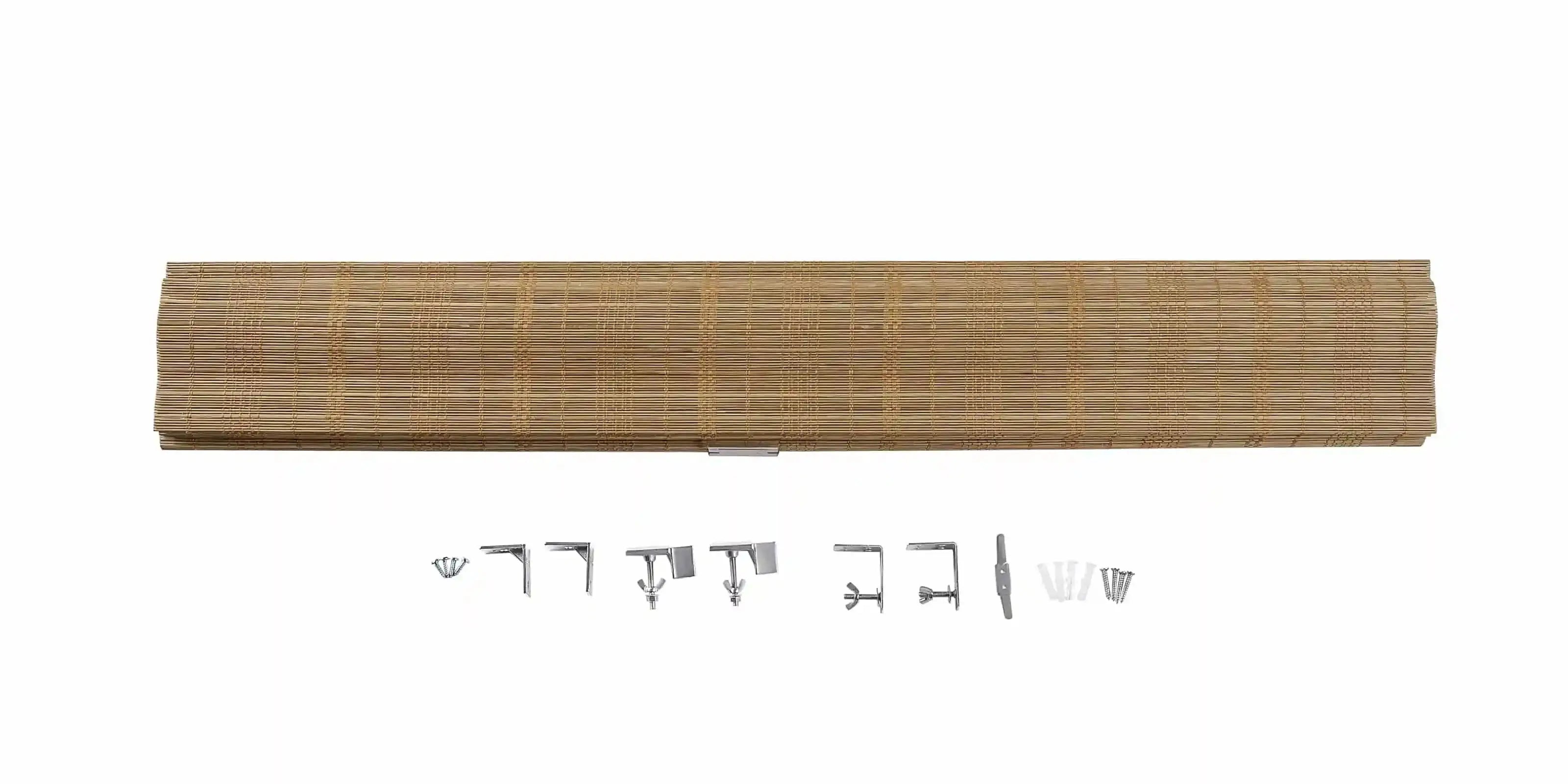 Rae Natural Pure Bamboo Woven Shades Series Z - Eco-Friendly Window Blinds for Home & Office Privacy and Sun Protection