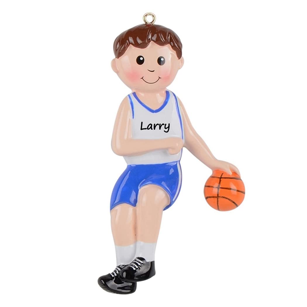 MAXORA Personalized Basketball Player Christmas Ornament - Custom Basketball Decor for Boys - Sports Keepsake Gift for Basketball Lovers - Free Name Engraving - Perfect for Holiday Tree Decor & Sports Fan Gifts