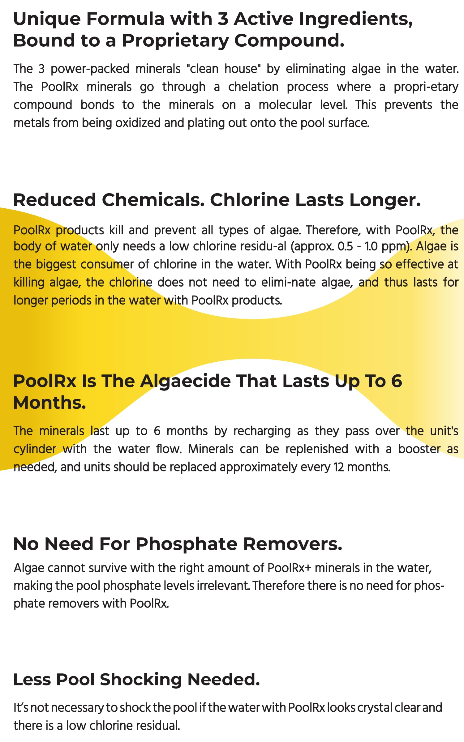 PoolRX+ Pool Unit for 20,000-30,000 Gallon Pools | Algae Prevention & Water Treatment | Perfect for In-Ground & Above-Ground Pools