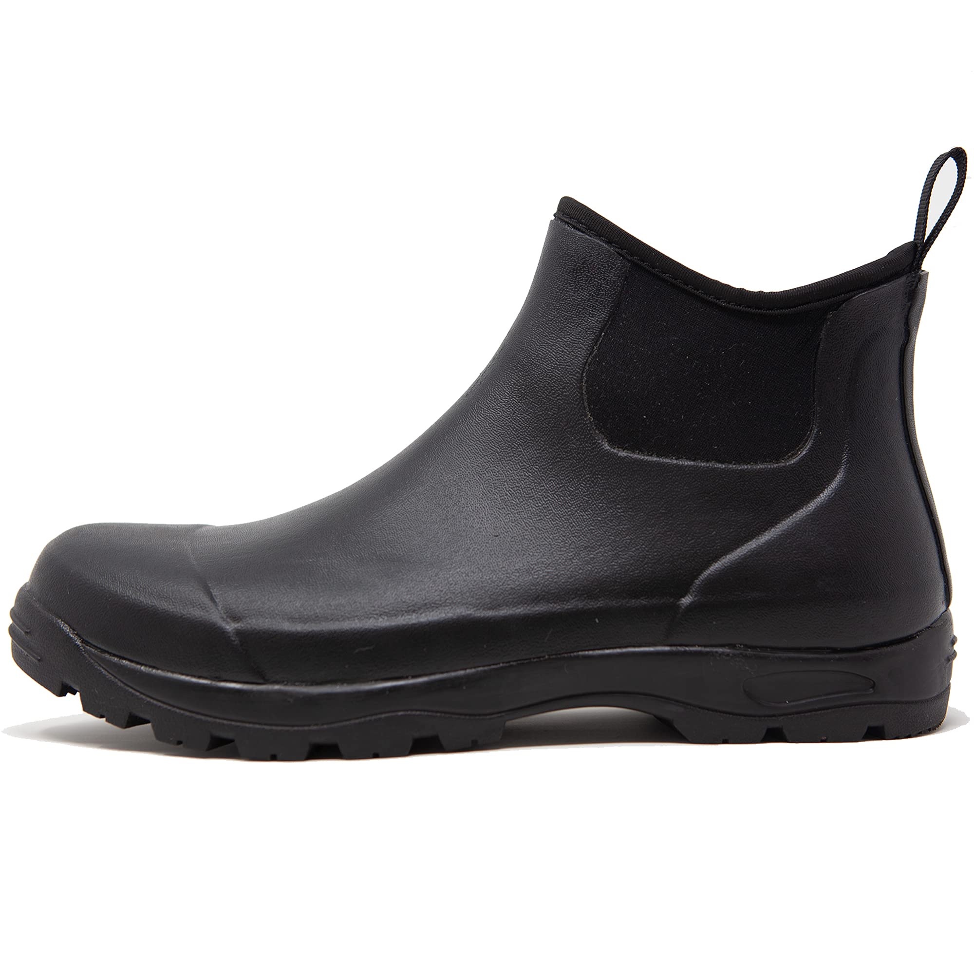 Men's Waterproof Slip-On Rain Boots - Comfortable & Durable for Outdoor Work, Hiking & Wet Weather