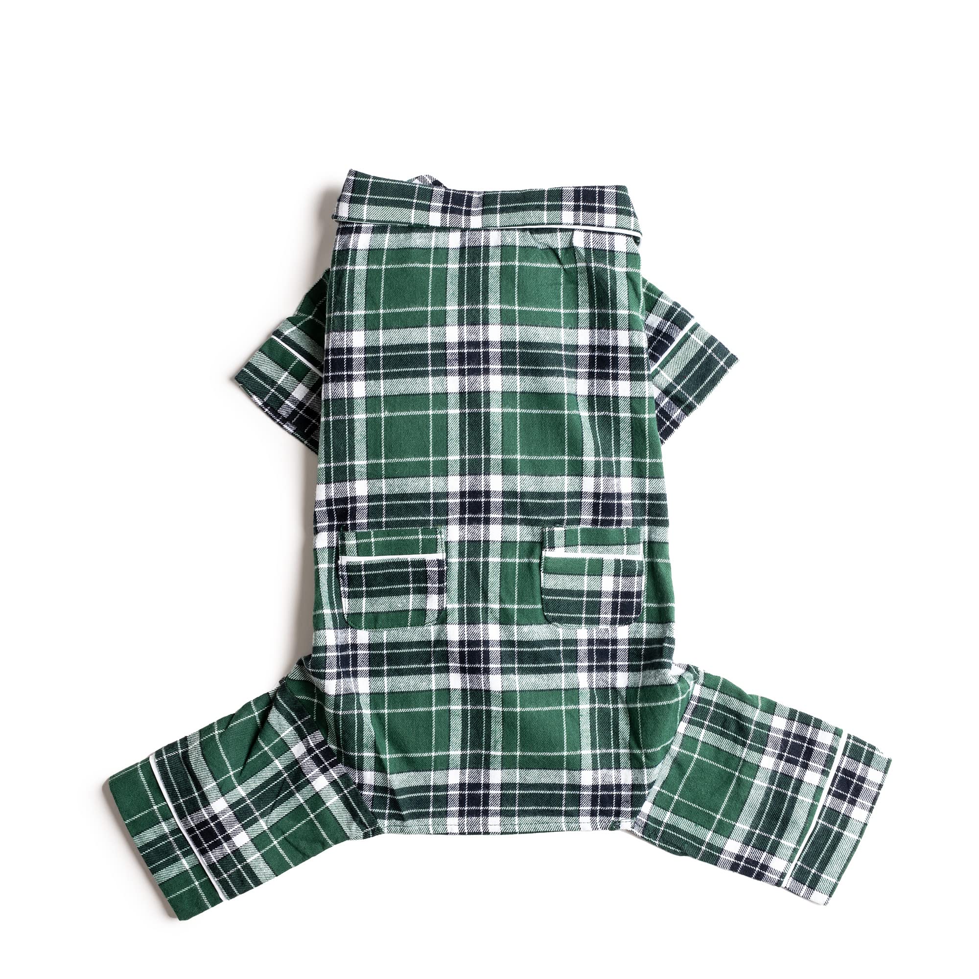 Fab Dog Flannel Dog Pajamas - Cozy & Warm Pet Sleepwear for Small Medium Large Dogs - Perfect for Winter Nights & Indoor Lounging
