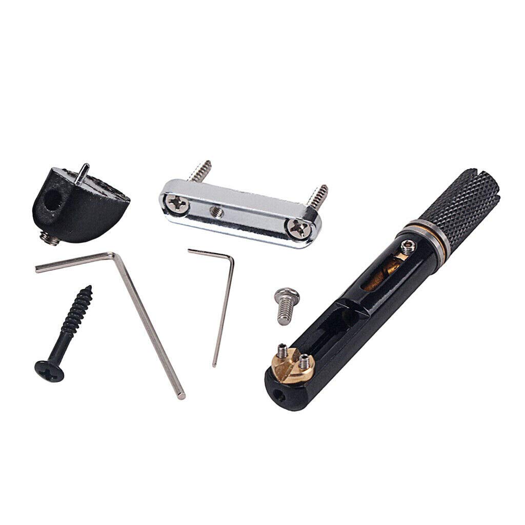 5-String Bass Guitar Bridge with Screws & Wrench - Premium Replacement Part for Electric Bass Guitars - Perfect for DIY Repairs & Upgrades