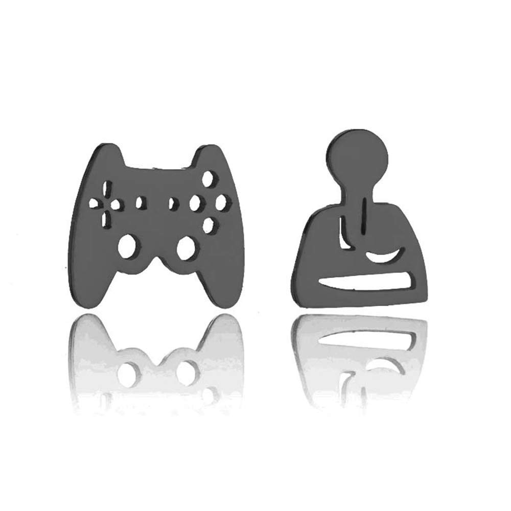 Stainless Steel Video Game Controller Stud Earrings - 4 Colors - Perfect for Gamers, Cosplay & Everyday Wear