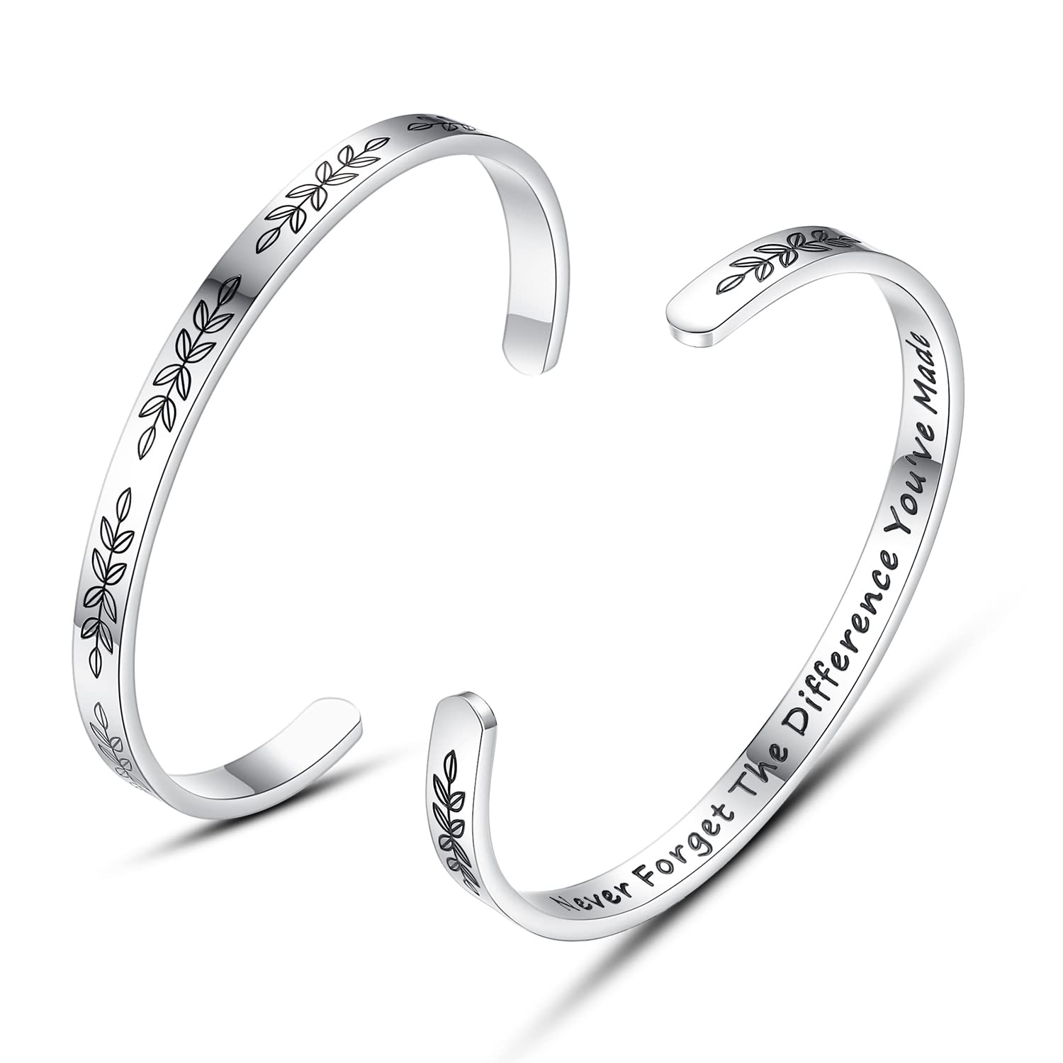 Personalized Cuff Bracelets for Women & Girls - Best Friend Sister Mom Daughter Gift - Engravable Jewelry for Birthday, Mother's Day, Christmas - Perfect for Everyday Wear & Special Occasions