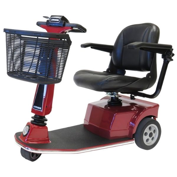 Amigo RT Express 3 Wheel Mobility Scooter - Lightweight Electric Scooter for Adults & Seniors - Indoor & Outdoor Use for Shopping, Travel, and Park Visits