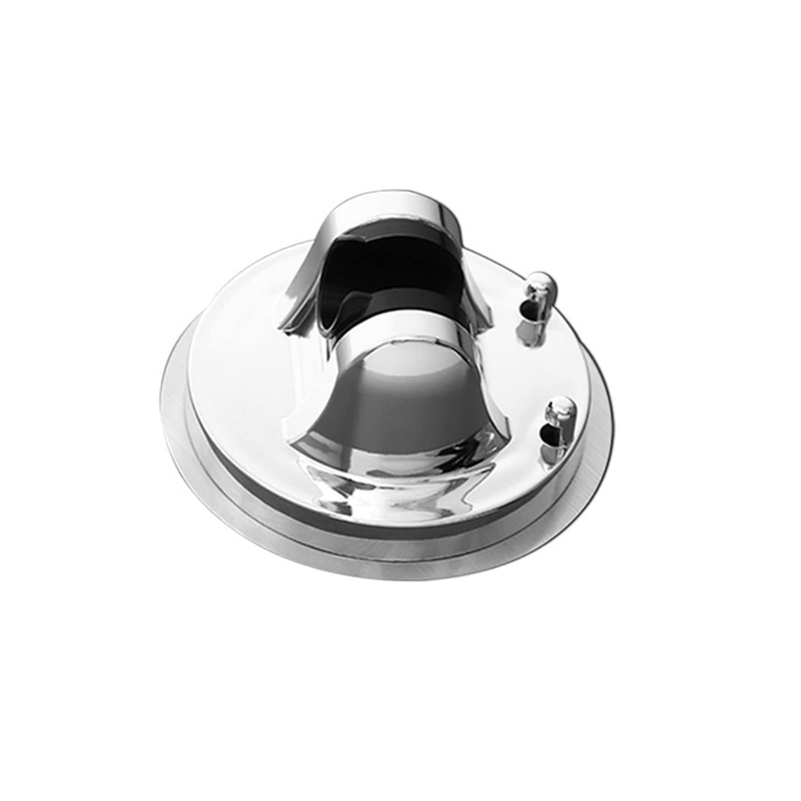 Adjustable Shower Head Wall Mount Holder - Brushed Nickel Bathroom Sprayer Bracket with Self-Stick Adhesive for Showerhead & Bidet - Perfect for Bathroom Renovation and Space-Saving Installation